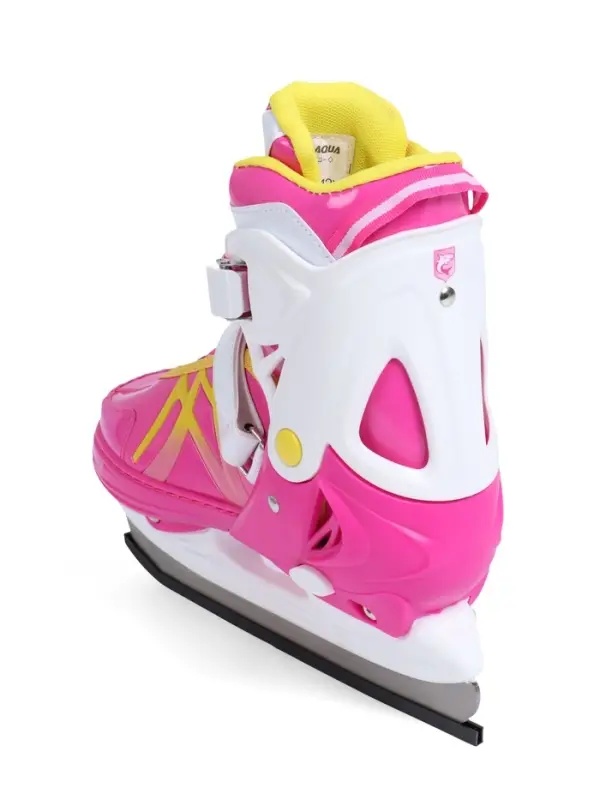 Коньки раздвижные BlackAqua, р. 39-42, для фитнеса, с роликовой платформой, цвет фуксия
