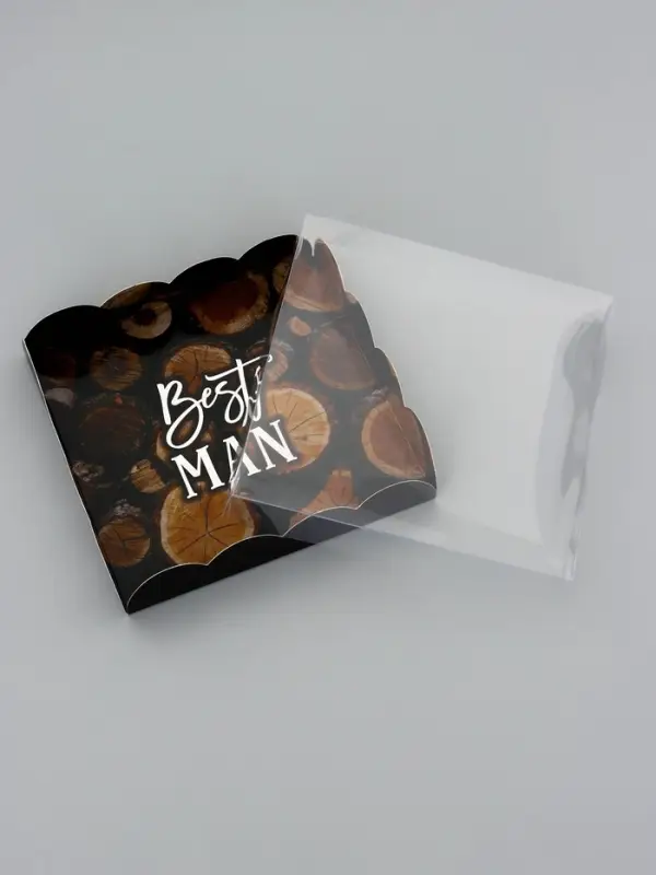 Коробка для печенья, &laquo;Мужчине&raquo;, 15&times;15&times;3 см