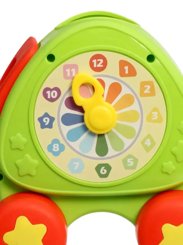 Развивающий сортер "Черепашка" с циферблатом, на колесиках