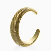 Браслет каркасный "Пружина", цвет золото