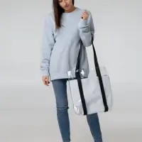 Шопер Clarity с белым органайзером, прозрачный