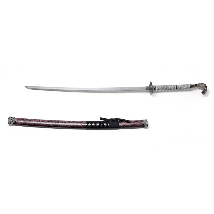 Сувенирное оружие &laquo;Катана Рику&raquo; 107см, рукоять под змеиную кожу