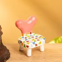 Сувенир &laquo;Стульчик с сердечками&raquo;, 4&times;4&times;5.5 см, дерево, разноцветный