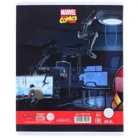 Тетрадь в линейку 24 листа, 5 видов МИКС, обложка мелованная бумага, &laquo;Мстители&raquo;