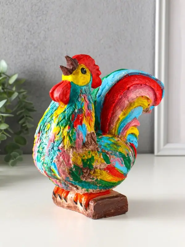 Копилка для денег &laquo;Петух&raquo;, гипс, 21.5&times;19&times;11 см