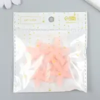 Декор для творчества пластик "Оранжевая морская звезда" сахарная 3,8х0,5х3,8 см