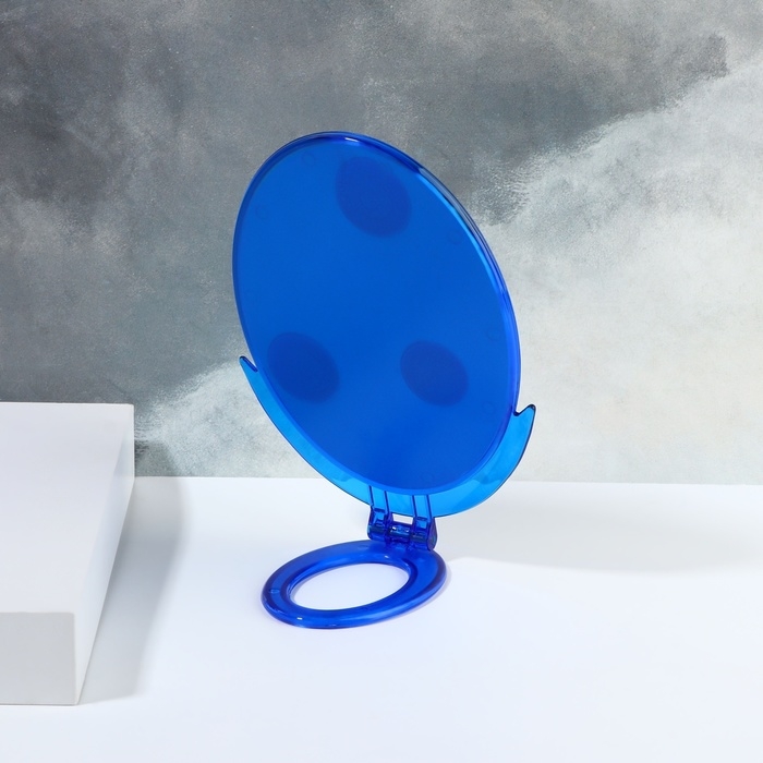 Зеркало настольное - подвесное, зеркальная поверхность 12,5 &times; 16,5 см, цвет МИКС