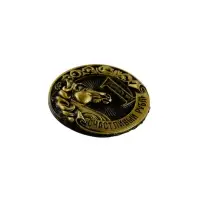 Магнит новогодний на холодильник &laquo;Счастливый рубль&raquo;, диам. 4 см, зол