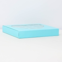 Коробка для конфет 25 шт, 22 х 22 х 3,5 см. Кондитерская упаковка