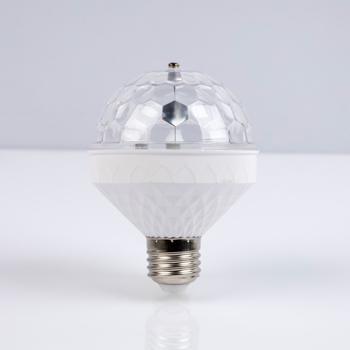 Световой прибор &laquo;Диско-шар&raquo; 8.5 см, Е27, свечение RGB