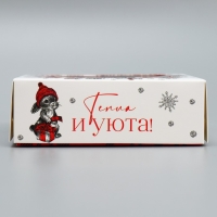 Коробка под 4 конфеты &laquo;С Новым годом!&raquo;, белочка, 10.5 х 10.5 х 3.5 см, Новый год