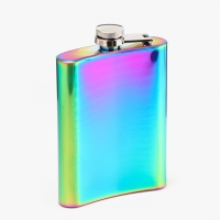 Фляжка для алкоголя &laquo;Градиент&raquo;, нержавеющая сталь, подарочная, армейская, 240 мл, 8 oz 928048