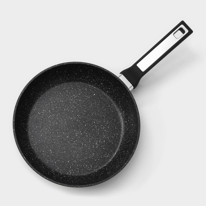 Сковорода Magistro Terra, d=28 см, съёмная ручка soft-touch, антипригарное покрытие, индукция, цвет оранжевый