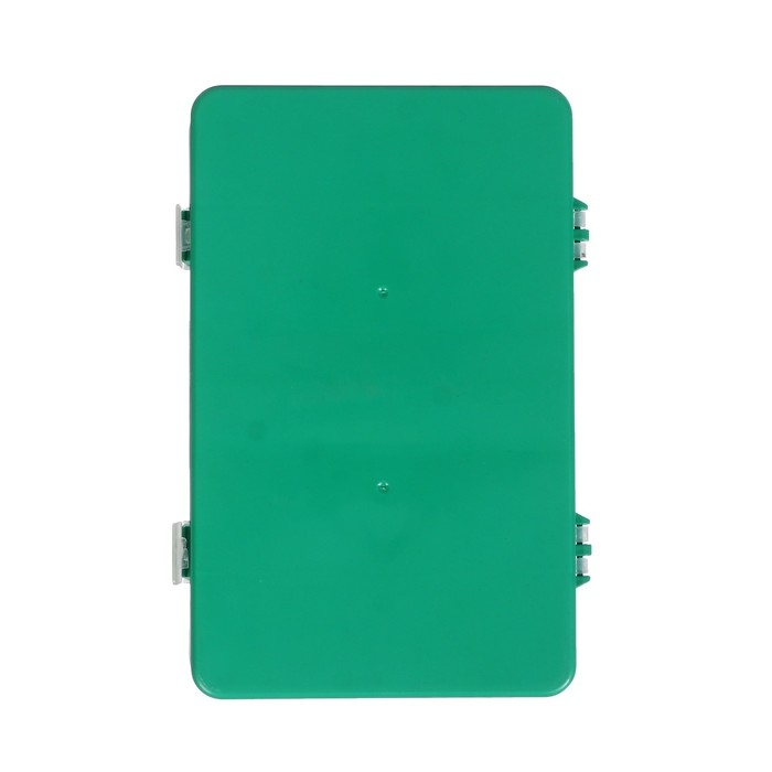 Коробка для мелочей К-12, пластмасс, 19 x 12.5 x 4.7 см, зелёный