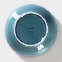 Салатник фарфоровый Magistro &laquo;Церера&raquo;, 1,1 л, 18,5&times;7,5 см, цвет голубой