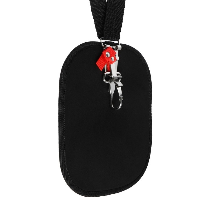 Ремень для триммера ТУНДРА, с защитой бедра, универсальный, быстросъемный карабин