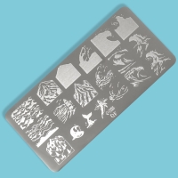 Пластина для стемпинга металлическая &laquo;Волна&raquo;, 12 &times; 6 см