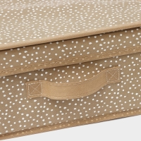 Короб для хранения Доляна Points, 30&times;28&times;15 см, цвет бежевый