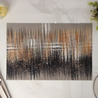 Салфетка сервировочная на стол &laquo;Сияние&raquo;, 45&times;35 см, цвет коричневый