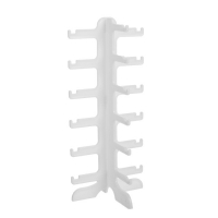 Подставка под очки, 15,5&times;14&times;35,5 см, шесть ярусов, цвет белый