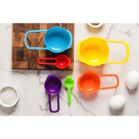 Набор мерных ложек Доляна &laquo;Креатив&raquo;, 6 шт: 250 мл,125 мл, 85 мл, 60 мл,15 мл,7,5 мл, цвет МИКС