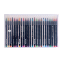 Фломастеры, 24 цвета, в пластиковой коробке, вентилируемый колпачок, "Кисти"