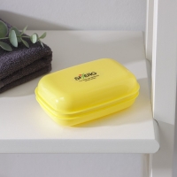 Мыльница пластиковая, 11&times;7,5&times;4 см, цвет МИКС