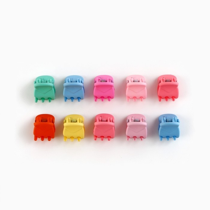 Заколка и крабики для волос новогодние &laquo;Снежинка&raquo; на Новый год, 10,4 х 9,8 см