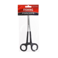 Зажим-корнцанг рыболовный Namazu, L-180 мм, прорезиненные ручки, нержавеющая сталь