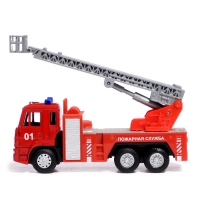 Грузовик металлический &laquo;КАМАЗ. Пожарная Служба&raquo;, 1:54, инерция