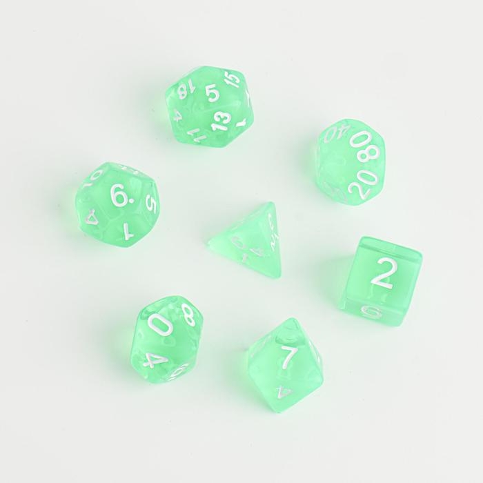 Набор кубиков для D&D (Dungeons and Dragons, ДнД), серия: D&D, "Время игры. Сияние",  7 шт