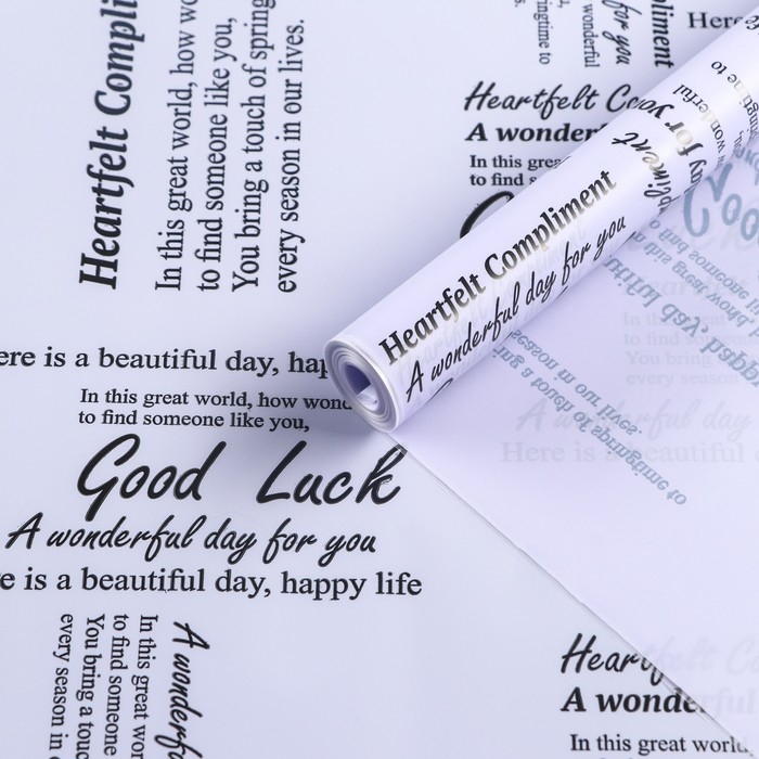 Пленка для цветов, матовая, "Комплимент тон", фиолетовый светлый, 0,6 х 9м &plusmn;5%