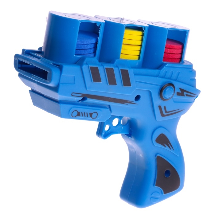 Пистолет &laquo;Молния&raquo;, детский, стреляет дисками, 17 см, цвет МИКС