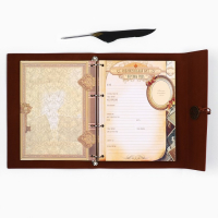 Родословная книга &laquo;Наш род&raquo;, с пером, 56 листов, коричневый, 35 х 25 см