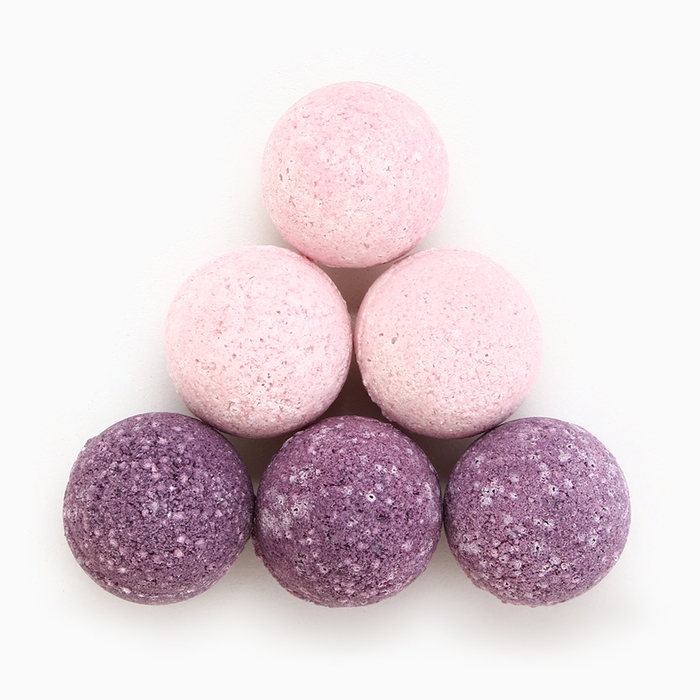 Подарочный набор косметики новогодний &laquo;Время чудес!&raquo;, бомбочки для ванны, 6 х 20 г, аромат нежной лаванды, Новый Год