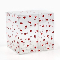 Коробка подарочная ПВХ, упаковка, &laquo;Любовь внутри&raquo;, 12 х 12 х 12 см