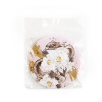 Зеркало карманное новогоднее &laquo;Новый год: Змея в цветах&raquo;, диам.7 см