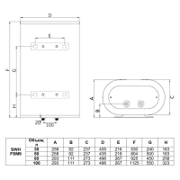 Водонагреватель накопительный 30 литров