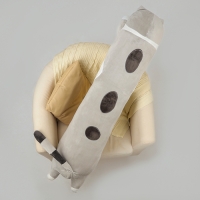 Мягкая игрушка-подушка &laquo;Котик&raquo;, 130 см, цвет серый