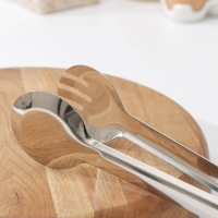 Щипцы кухонные Доляна &laquo;Краски&raquo;, 27,5&times;6,5 см, 201 сталь, цвет красный