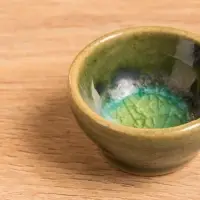 Соусник керамика, цв. светло-зелёный, 3,5х3,5х1,5 см