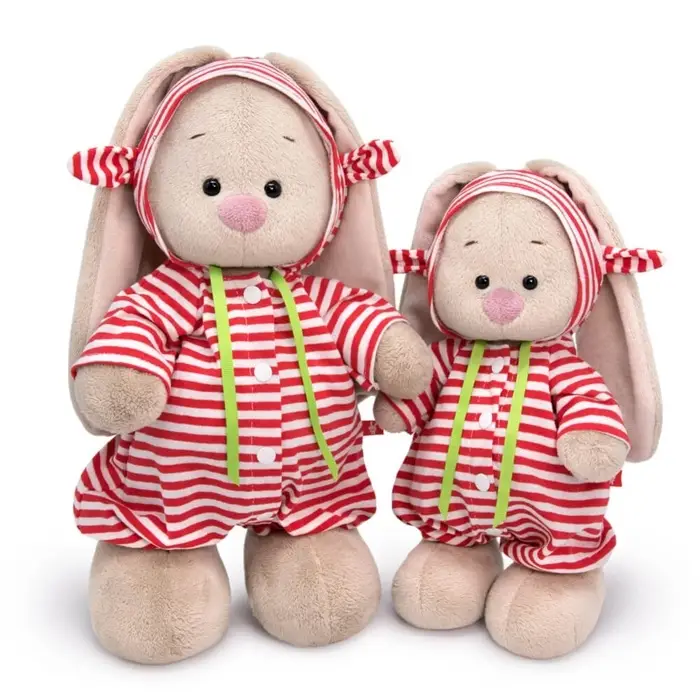 Мягкая игрушка "Зайка Ми в полосатом комбинезоне", 25 см StS-506