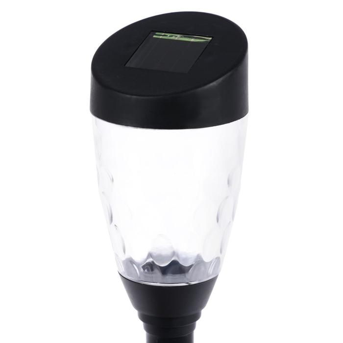 Садовый светильник на солнечной батарее &laquo;Трапеция скошенная&raquo;, 6 &times; 36 &times; 6 см, 1 LED, свечение тёплое белое