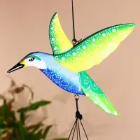 Музыка ветра "Колибри" бамбук 22х11х100 см