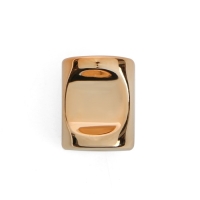 Ручка-кнопка CAPPIO РК102, d=18 мм, пластик, цвет золото, 8 шт.