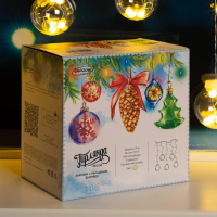 Гирлянда &laquo;Бахрома&raquo; 2.4 &times; 0.7 м с насадками &laquo;Шарики&raquo;, IP20, прозрачная нить, 108 LED, свечение тёплое белое, 8 режимов, 220 В