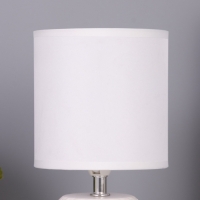 Лампа настольная "Кон" 1х40Вт Е14 белый 13х13х25см