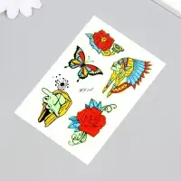 Переводные тату на тело светящиеся цветные &laquo;Этника&raquo;, 14.3&times;7.5 см