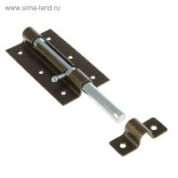 Задвижка дверная ЗД-09, покрытие полимер, бронзовая