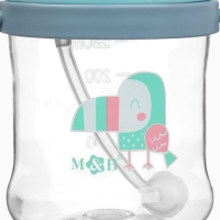 Mum&Baby, Поильник- непроливайка с трубочкой, туканчик, голубой SL-07275A